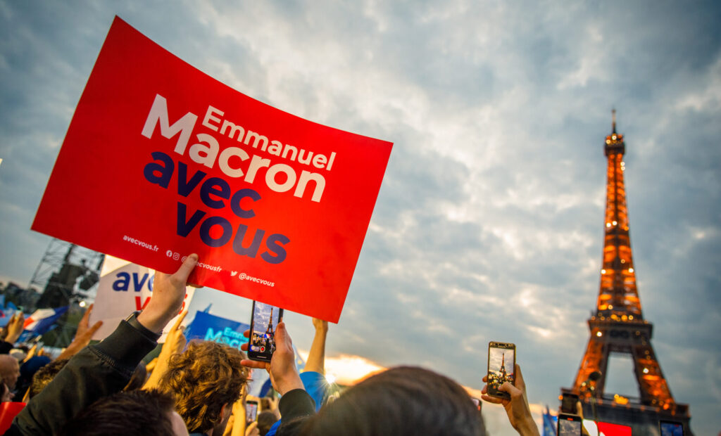 Emmanuel Macron avec vous. Foto: Jesper Ahlin Marceta