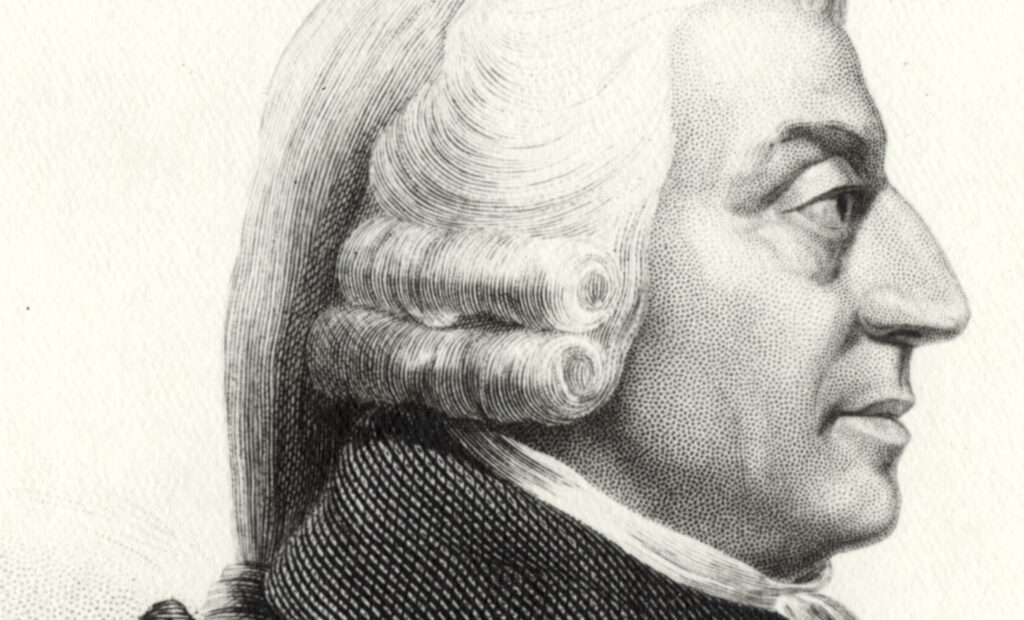 Adam Smith puffbild. Foto: Wikimedia Commons