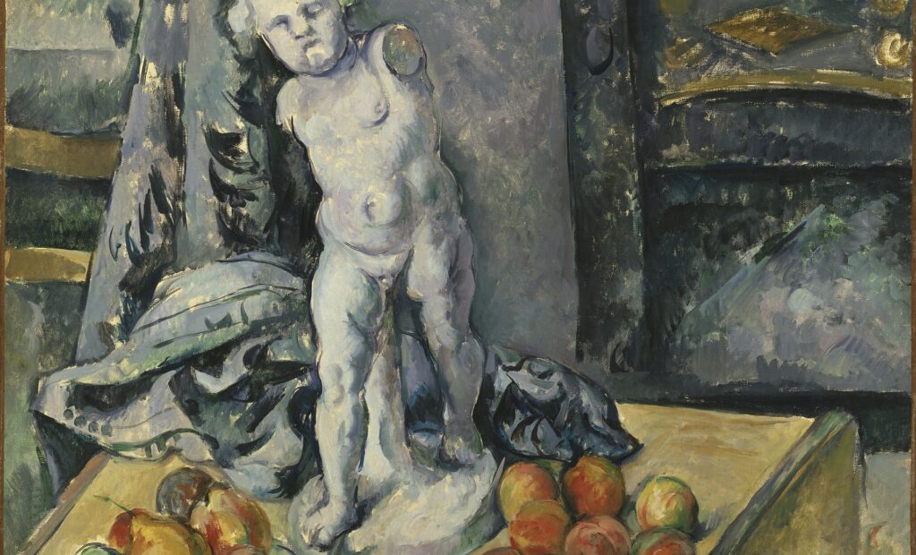 Paul Cézanne: Stilleben med stayett.NM 2545