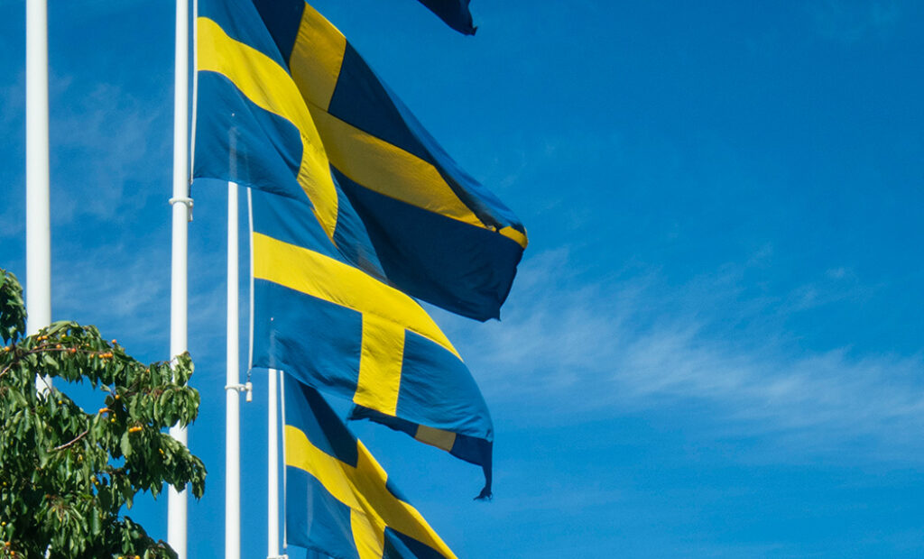 Sveriges flagga. Foto: I99pema/Wikimedia Commons, CC-BY-4.0